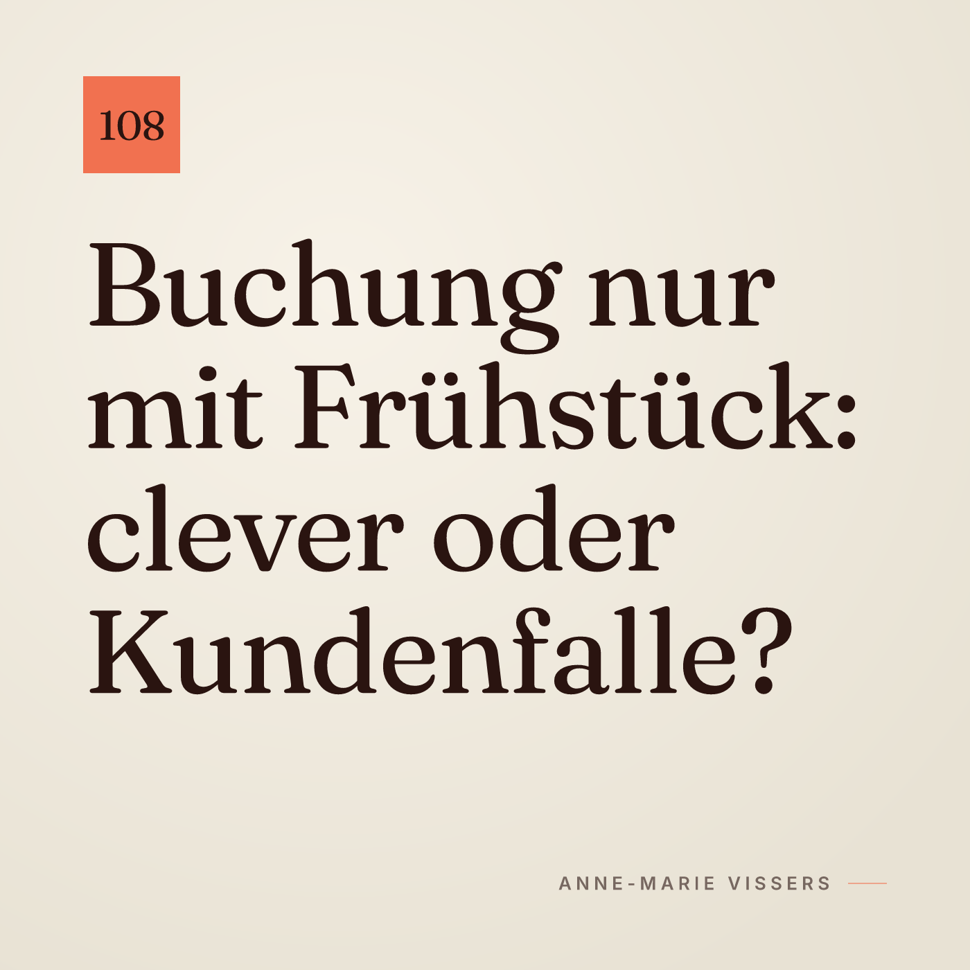 Buchung nur mit Frühstück: clever oder Kundenfalle? episode artwork