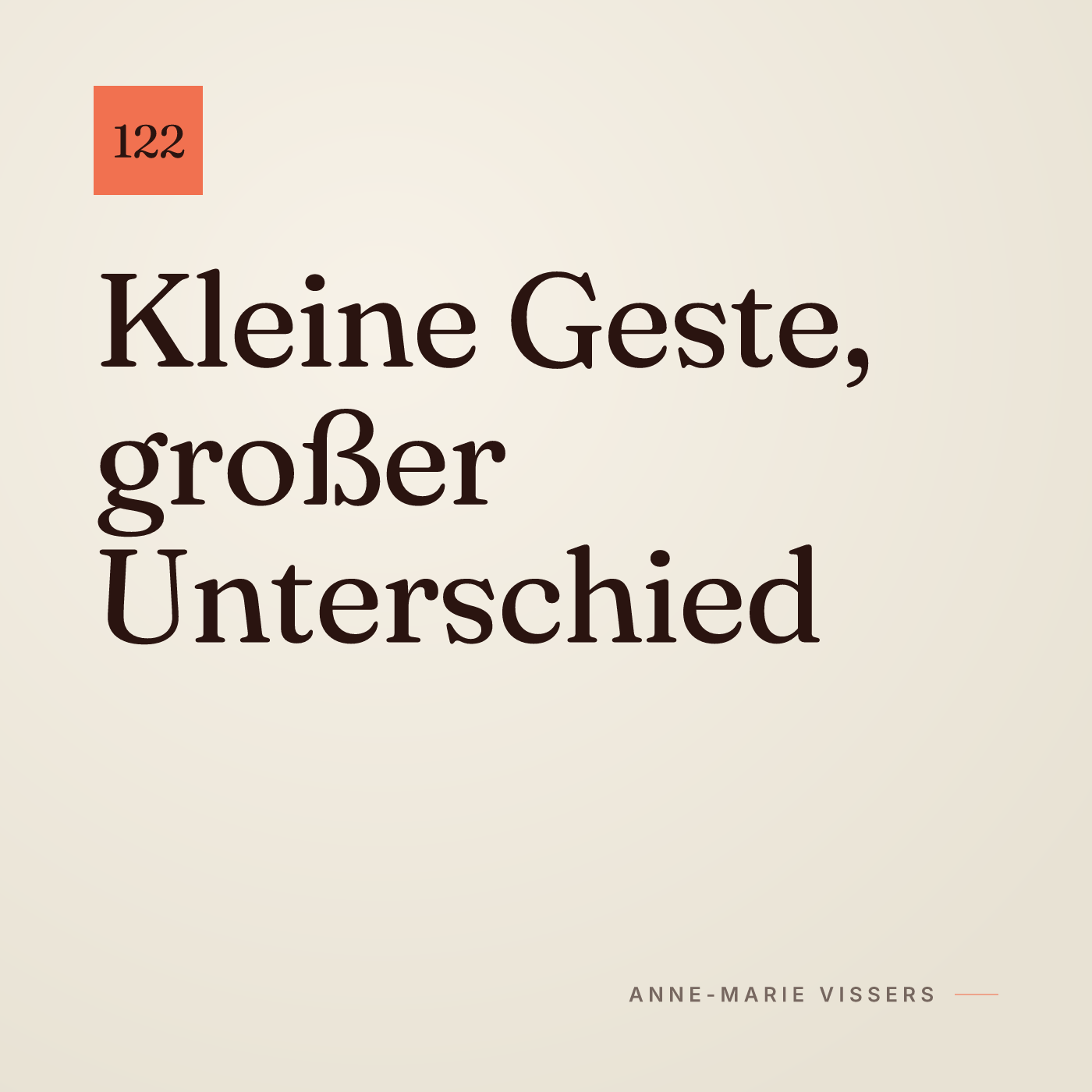 Kleine Geste, großer Unterschied episode artwork
