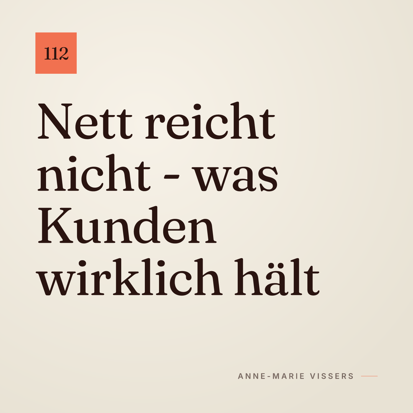 Freundlich, aber trotzdem gescheitert: Was Kundenfreundlichkeit wirklich bedeutet episode artwork