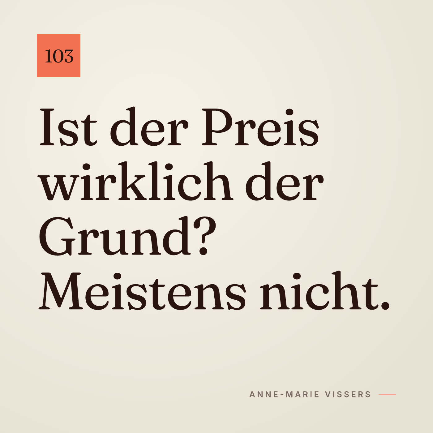 Der Preis: bequeme Ausrede oder echter Grund? episode artwork